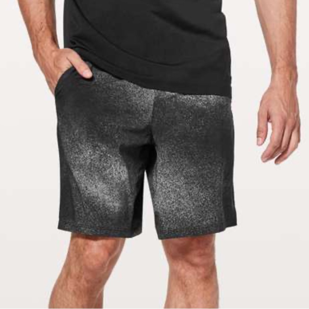 lululemon athletica Black and Gray Athletic Shorts